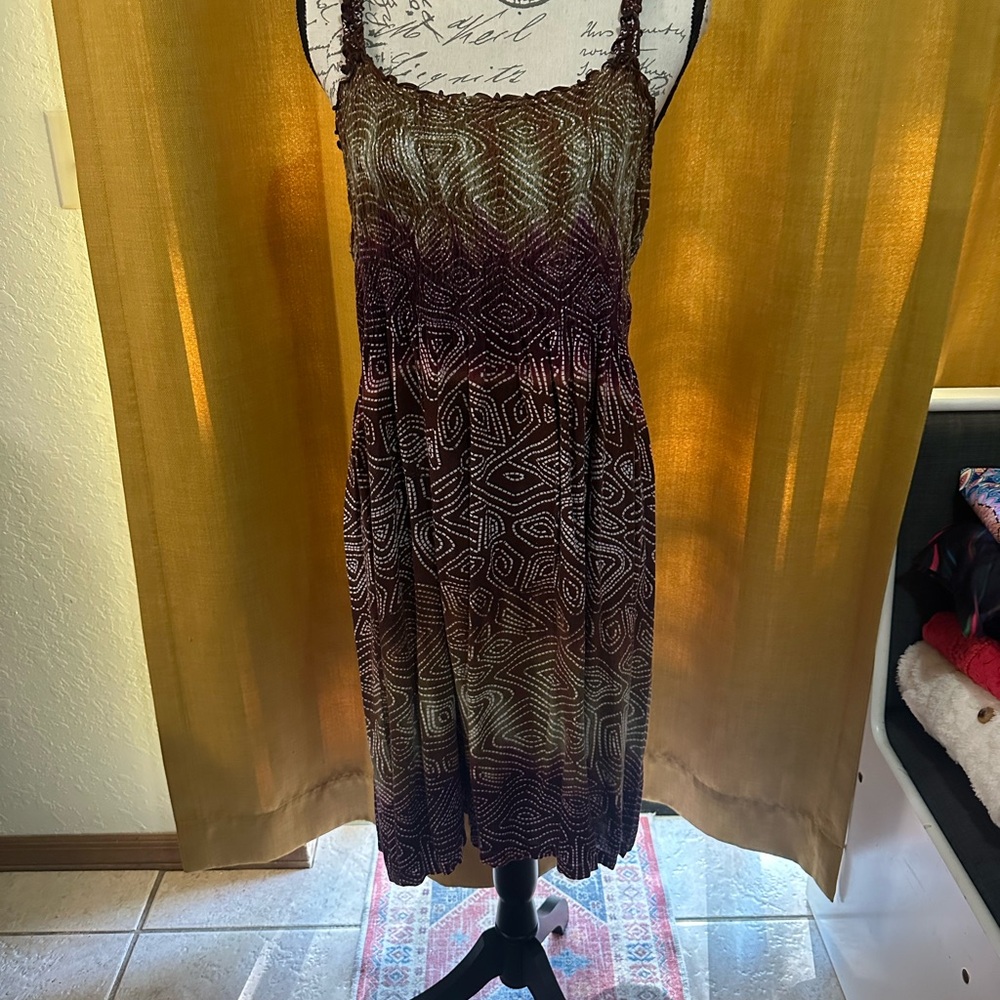Sz 12 Karin Stevens Brown Dress
